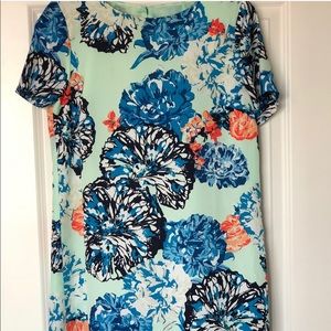 J Crew floral knee length dress